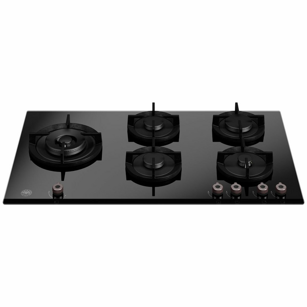 Bertazzoni 90cm Professional Series Natural Gas Cooktop with Lateral Wok Burner P905LPROGNE