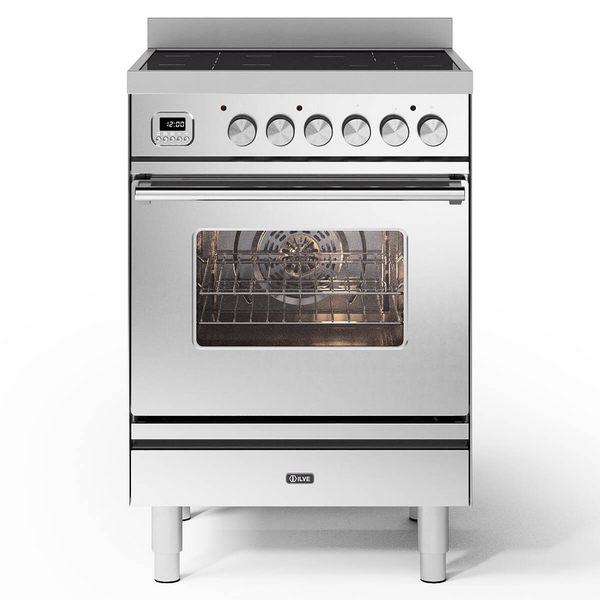 ILVE 60cm Professional Plus Induction Freestanding Oven Stainless Steel PI064WE3SS