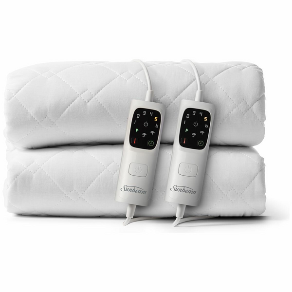 Sunbeam Sleep Perfect Quilted Anti Bacterial Super King Heated Blanket BLQ6481