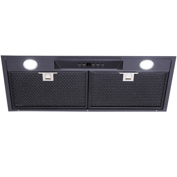 Schweigen 60cm Matte Black UnderMount Rangehood with ISO Drive SP Motor UM1170-6BSPPAK