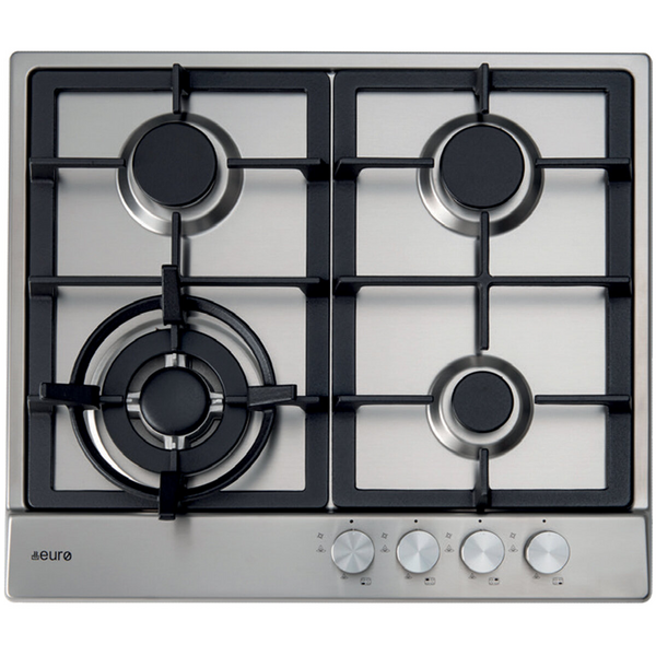 Euro Appliances 60cm Natural Gas Stainless Steel Cooktop ECT60WCX