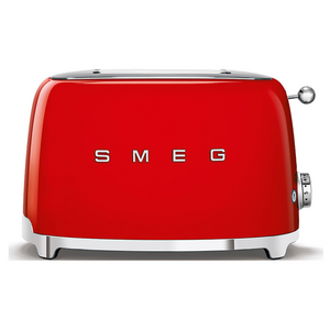 Smeg 50s Retro Style 2 Slice Toaster Red TSF01RDAU