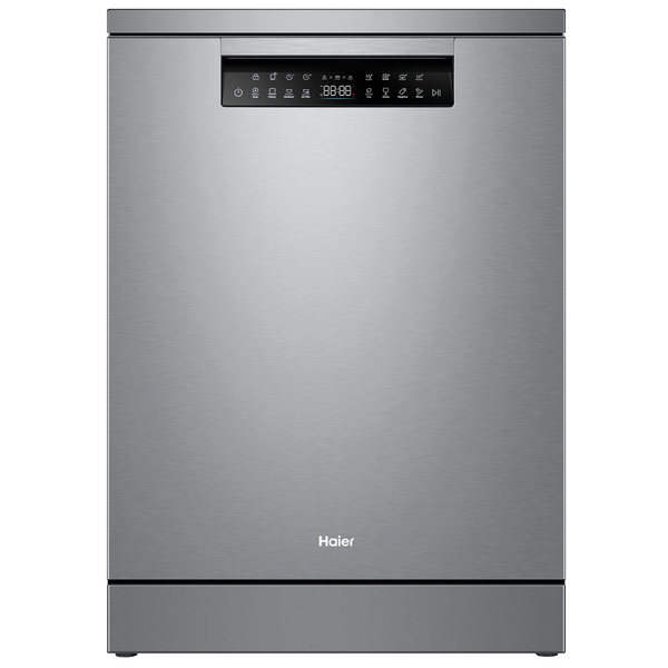Haier 60cm Freestanding Dishwasher with Steam Satina Silver HDW15F3S1