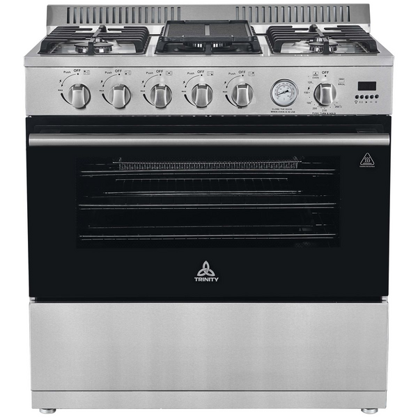 Trinity 90 cm Freestanding LP Gas Oven/Gas Cooktop with Gas Grill TRFSGO901LPG