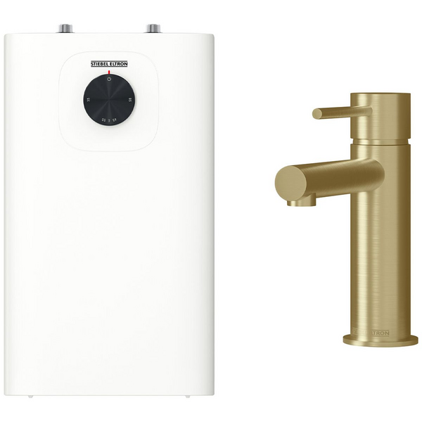 Stiebel Eltron SNU 10 PLUS with Fixed Gold Mixer 208203