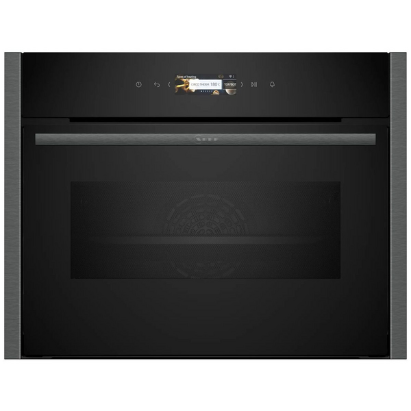 NEFF 60cm N 70 Built-in Compact 45cm High Oven with Microwave Function C24MR21G0B