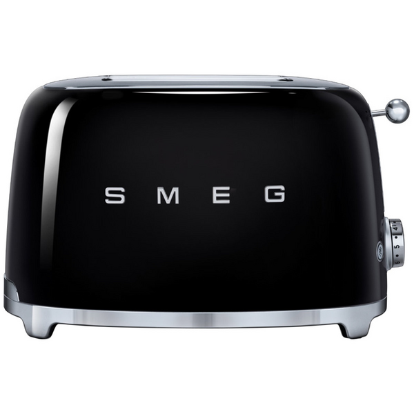 Smeg 50s Retro Style 2 Slice Toaster Black TSF01BLAU