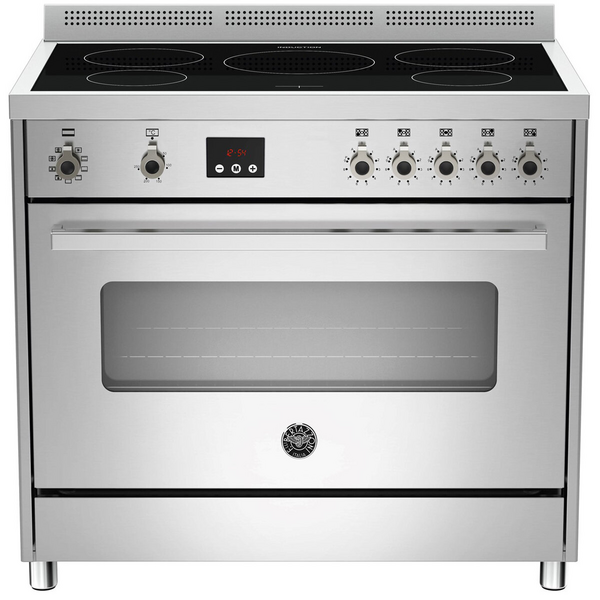 Bertazzoni 90cm Professional Series Stainless Steel Induction Freestanding Oven PRO905IMFESXE
