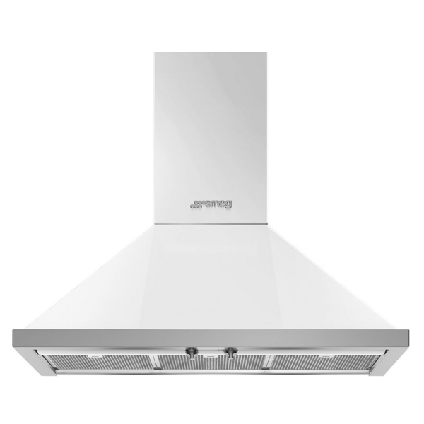 Smeg 90cm Portofino Canopy Rangehood KPFA9WH