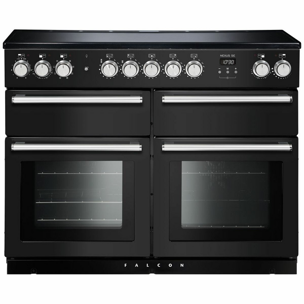 Falcon 110cm Nexus SE Induction Freestanding Electric Oven/Stove Charcoal Black and Chrome NEXSE110EICBCH