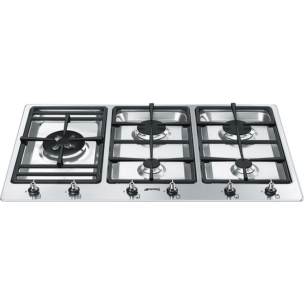 Smeg 90cm Classic Aesthetic Natural Gas Cooktop PSA906-4