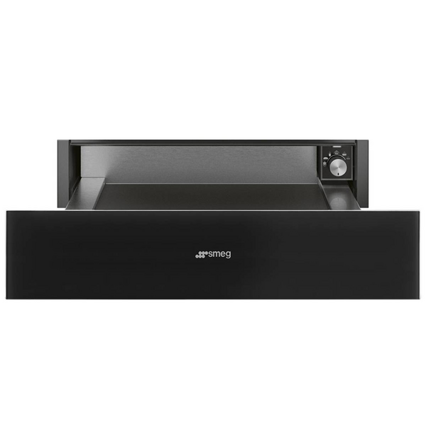 Smeg Linea 15cm Warming Drawer - Midnight Black CPR115B3