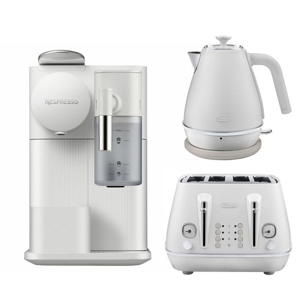 Delonghi Distinta & Lattissima Breakfast Pack White EN510WPK