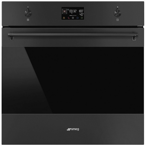 Smeg 60cm Pyrolytic Combi Steam Oven Matte Black SOPA6302S2PN