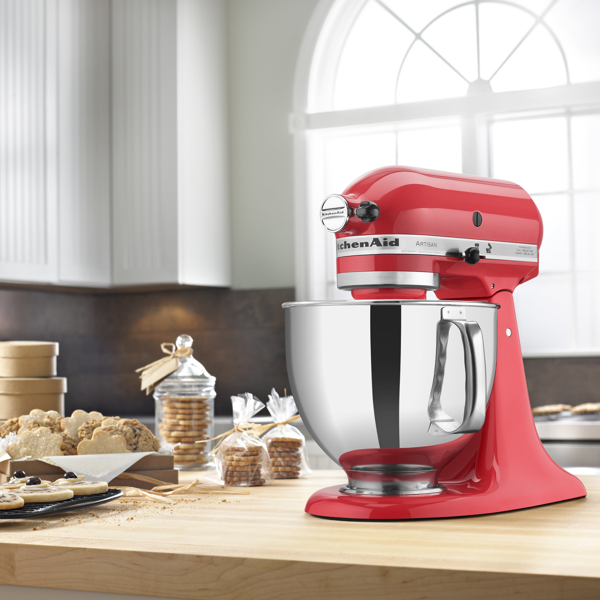 kitchen aid red stand mixer