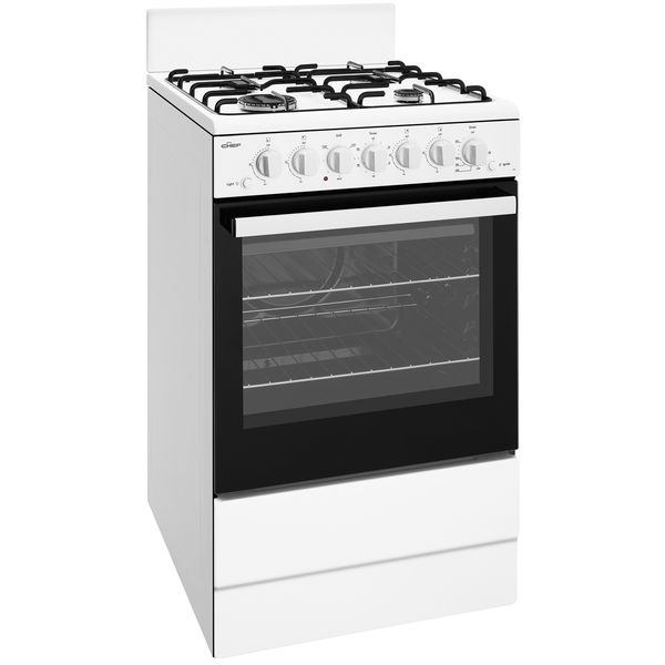 54cm dual fuel upright cooker
